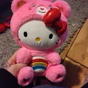 Hello Kitty Carebears Pink Plush Toy